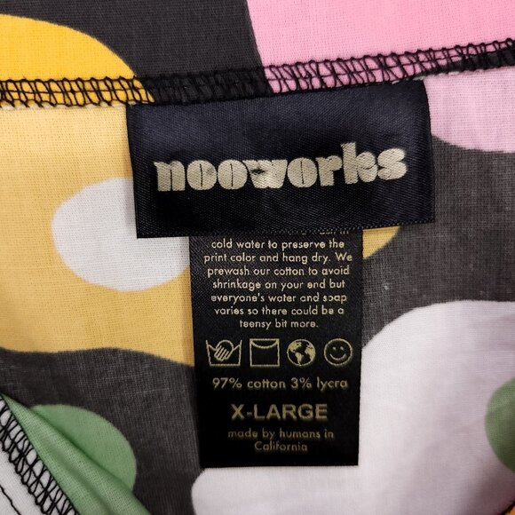 Nooworks Jumpsuit XL Egg Print Coveralls Sleeveless Pockets - Picture 7 of 16